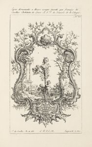 Design per cartiglio da Jean François Cuvilliés