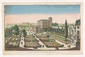 Veduta dei Giardini Vaticani a Città del Vaticano da Jean François Daumont