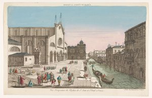 Vista della chiesa Santi Giovanni e Paolo a Venezia da Jean François Daumont