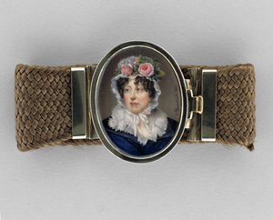Braccialetto con ritratto di Lady Susan Murray da Jean François Gérard Fontallard