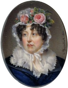 Braccialetto con ritratto di Lady Susan Murray da Jean François Gérard Fontallard