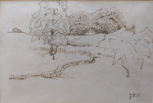[Alberi e boschetti intorno a Vichy] da Jean Francois Millet