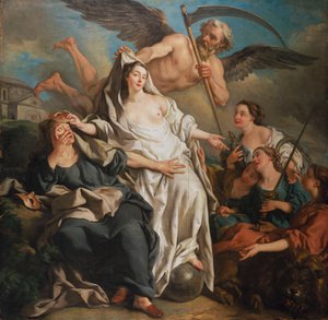 Il tempo svela la verità, 1733 da Jean François de Troy