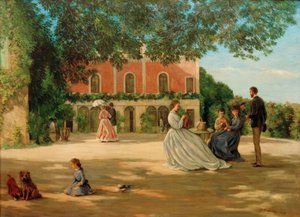 La terrazza di Méric da Jean Frederic Bazille