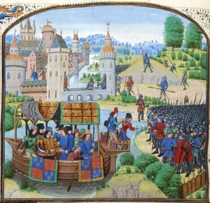 Jean Froissart, Cronache, 154v, 12148 btv1b8438605hf336, raccolto
