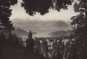 Rigi Kaltbad, Vista sul Lago dei Quattro Cantoni da Jean Gaberell