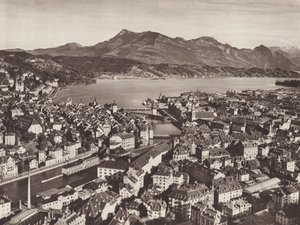 Svizzera: Lucerna, dal Gutsch, verso il Lago e il Rigi da Jean Gaberell