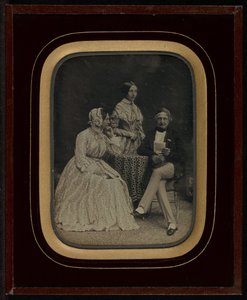 Ritratto di Jean Gabriel e Anne-Charlotte-Adélaïde Eynard con Madame Charrière da Jean Gabriel Eynard