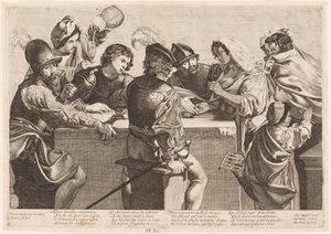 La chiromante da Jean Ganière after Valentin de Boullogne