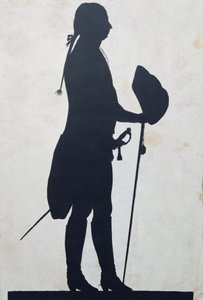 Silhouette di un uomo da Jean Gaspard Lavater