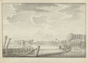 Attacco a Ouderkerk aan de Amstel, 1787 da Jean George Teissier (signed by artist)