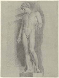 Studio della statua chiamata Albani Antinous da Jean Grandjean