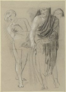 Due uomini portano via un corpo da Jean Grandjean