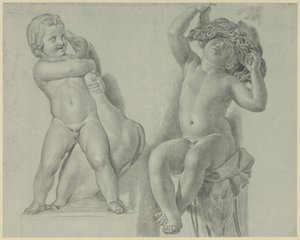 Due studi di sculture di bambini
