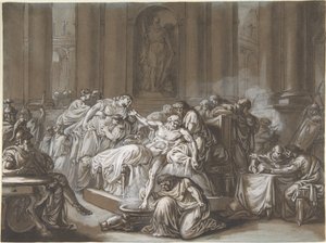 La morte di Seneca da Jean Guillaume Moitte