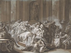 La morte di Seneca da Jean Guillaume Moitte
