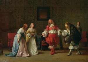 Mascarille presenta Jodelet a Cathos e Madelon, 1865