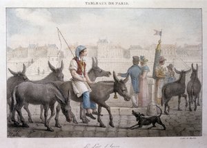 Antico mestiere di strada a Parigi: mercante di latte d