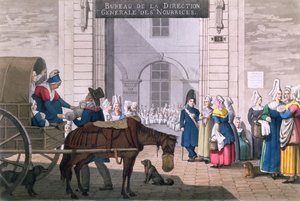 Le Bureau des Nourrices a Parigi, c.1820 da Jean Henri Marlet
