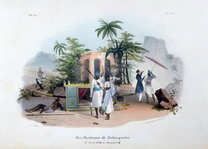 Portatori di palanchini, 1828 da Jean Henri Marlet