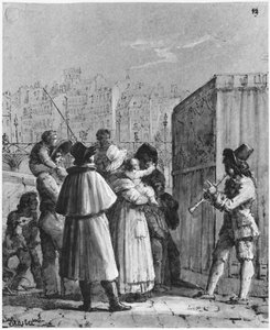 Il burattinaio sul Pont Neuf da Jean Henri Marlet