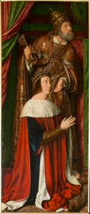 Pietro II di Borbone con San Pietro (dettaglio) da Jean Hey