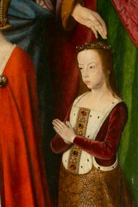 Suzanne de Bourbon (dettaglio). Trittico del maestro di Moulins
