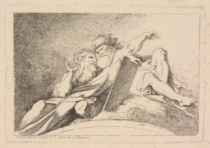 I due profeti da Jean Honoré Fragonard after Annibale Carracci