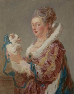 Una donna con un cane da Jean Honore Fragonard