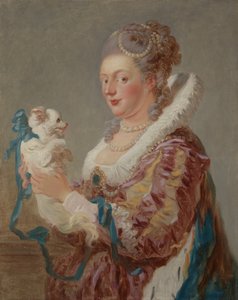 Una donna con un cane da Jean Honore Fragonard