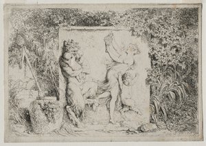 Baccanali: La danza dei satiri, 1763 da Jean Honore Fragonard