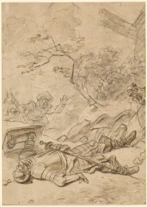 Don Chisciotte Sconfitto dal Mulino a Vento da Jean Honore Fragonard