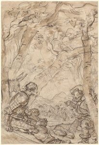 Don Chisciotte e Sancho Panza assistono all