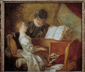 La lezione di musica da Jean Honore Fragonard