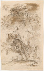 Orlando e Angelica arrivano al campo di Carlo Magno da Jean Honore Fragonard