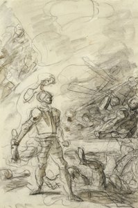 Orlando sottomette un brigante con un tizzone ardente da Jean Honore Fragonard