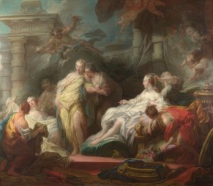 Psiche mostra regali di Amore alle sue sorelle da Jean Honore Fragonard