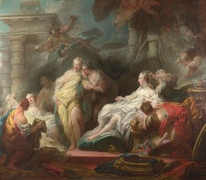 Psiche mostra alle sue Sorelle i suoi Doni da Cupido, 1753 da Jean Honore Fragonard