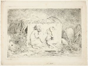 Satiri che danzano, da Baccanali, o giochi dei satiri da Jean Honore Fragonard
