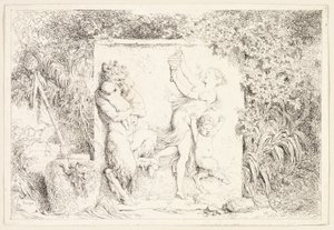 Danza dei satiri dai Baccanali, o giochi dei satiri da Jean Honore Fragonard