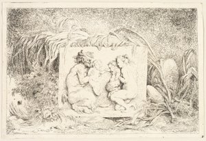 La famiglia del satiro dai Baccanali, o giochi del satiro da Jean Honore Fragonard