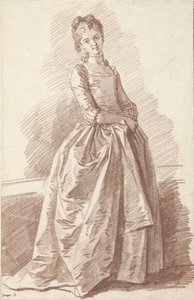 Giovane donna in piedi, di fronte da Jean Honore Fragonard