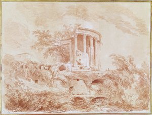 Tempio della Sibilla a Tivoli da Jean Honore Fragonard