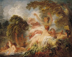 I bagnanti, c.1765 da Jean Honore Fragonard