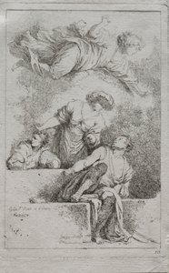 I discepoli alla tomba, 1764 da Jean Honore Fragonard