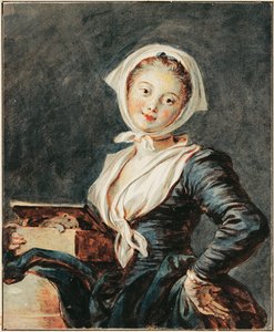 La ragazza con la marmotta da Jean Honore Fragonard