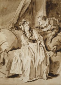 La lettera, o La conversazione spagnola da Jean Honore Fragonard