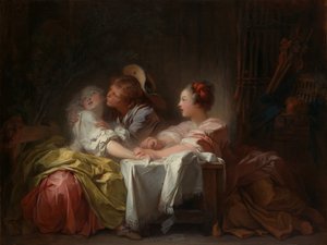 Il bacio rubato da Jean Honore Fragonard