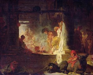 Le lavandaie, c.1759 da Jean Honore Fragonard