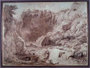 La grotta di Nettuno a Tivoli da Jean Honore Fragonard